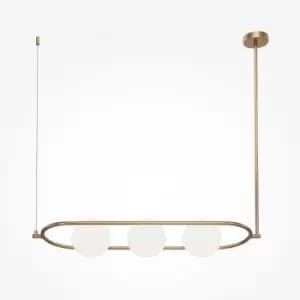 Maytoni Erich Modern 3 Light Globe Pendant Ceiling Light Brass E14