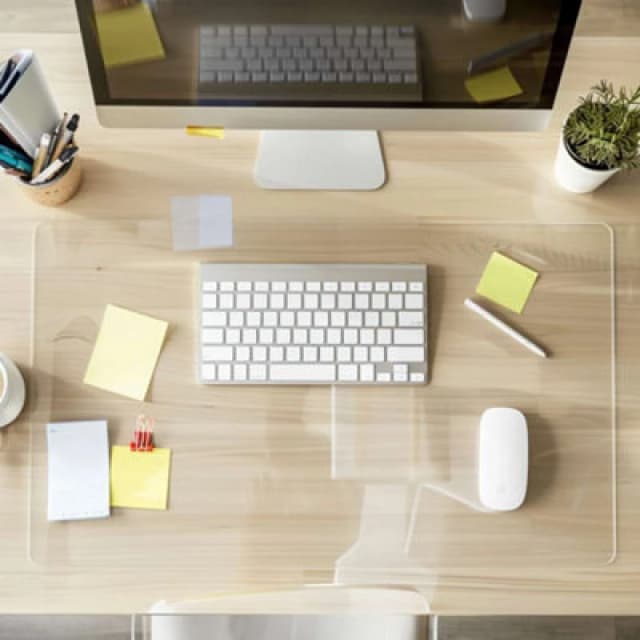 Nicoman Clear Waterproof Non-Slip Desk Pad Protector Mat - 140 x 60cm Clear unisex