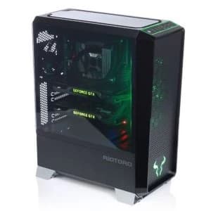 Riotoro CR1280 PRISM RGB Gaming Case with Window E ATX No PSU 2 x 12cm RGB Fans 256 Colour RGB Controller