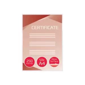 Document Pouch Gloss A4 250 Micron Clear (50)