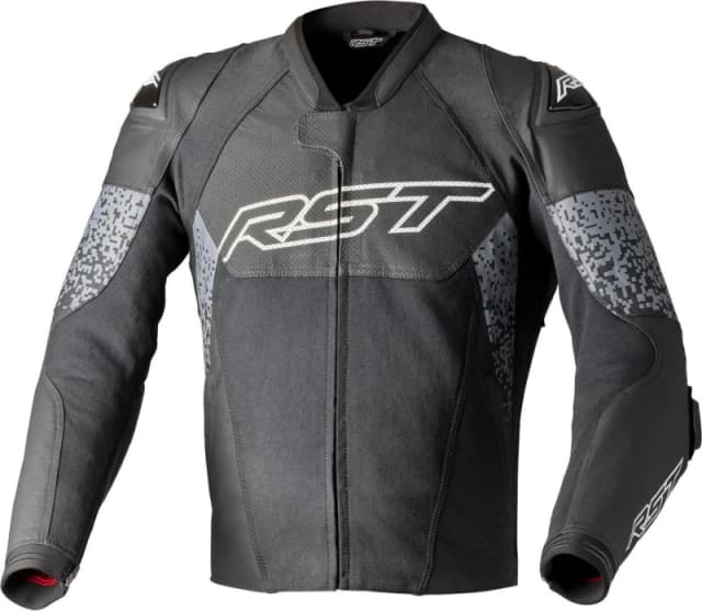 RST Pro Series Supersport-K Motorcycle Leather Jacket, black-grey, Size L for Men