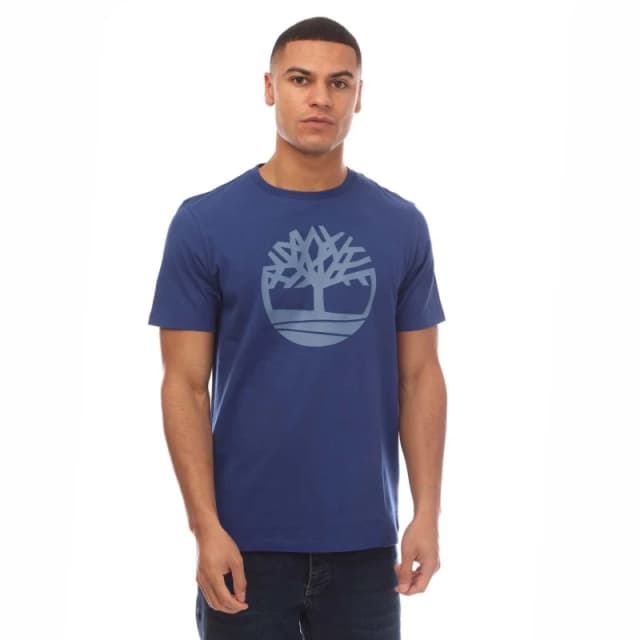 Timberland Tree Logo Short Sleeve T-Shirt - Blue Blue S