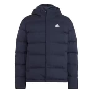 adidas Helionic Hooded Mens Down Jacket - Blue