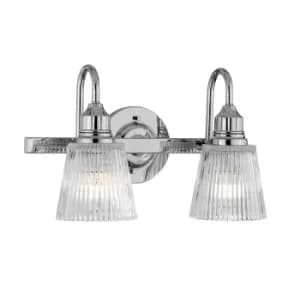 Addison 2 Light Wall Light Polished Chrome IP44