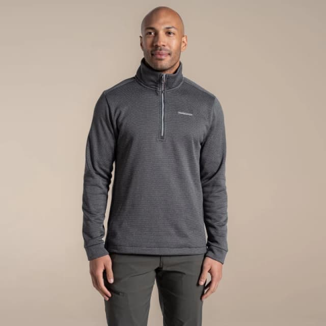 Craghoppers Craghoppers Men Blake Half-Zip Insulating Active Fleece in Light Grey Size: Medium Light Grey M Male 5063260131032