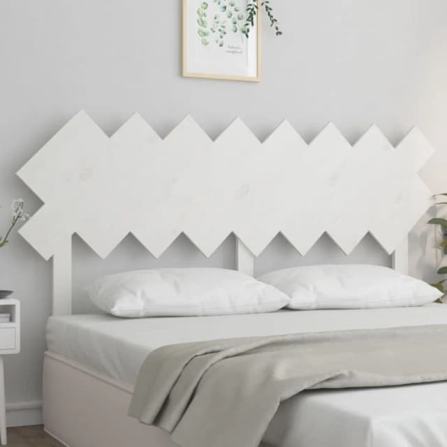 Vidaxl Bed Headboard White 159.5X3X80.5cm Solid Wood Pine, White 819231