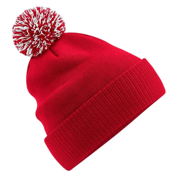 Beechfield Beechfield Men Snowstar Beanie in Red Red One Size Male 5063107011589