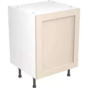 Kitchen Kit Flatpack Shaker Kitchen Cabinet Base Unit Ultra Matt 600mm in Cashmere MFC