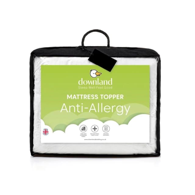 Downland Anti-Allergy Mattress topper White unisex Double