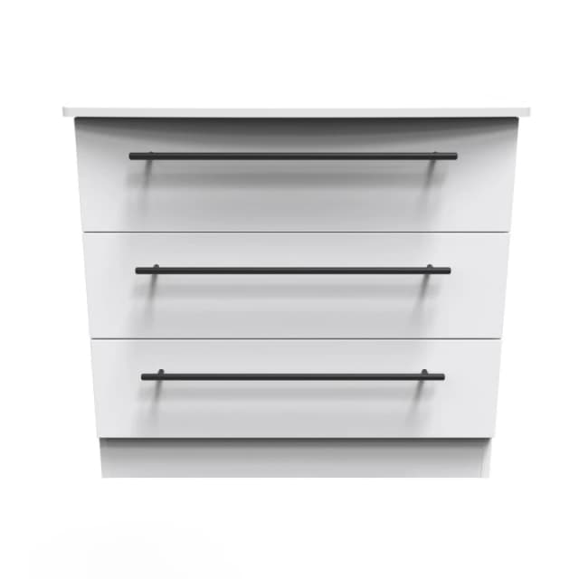 Howard 3 Drawer Chest In White Ash (Ready Assembled)