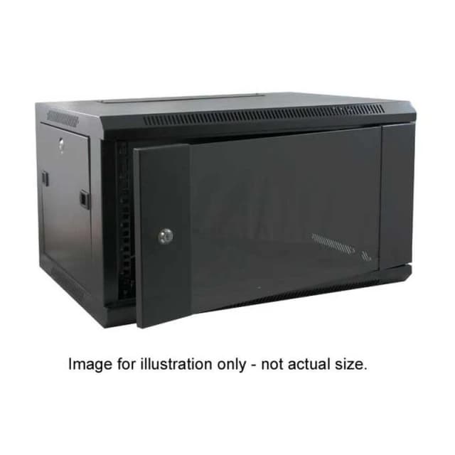 FDL 6U 19" WALL MOUNTING CABINET - 550mm DEEP / BLACK