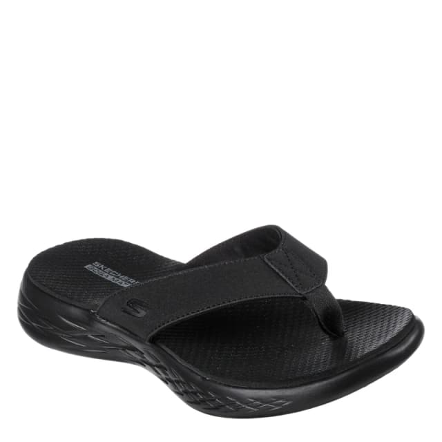 Skechers On The Go Vacay Womens Flip Flops Black female 4 (37)