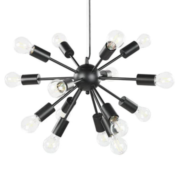 Beliani Pendant Lamp Balagas Metal Black