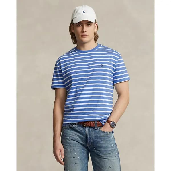 Striped Cotton T-Shirt in Regular Fit