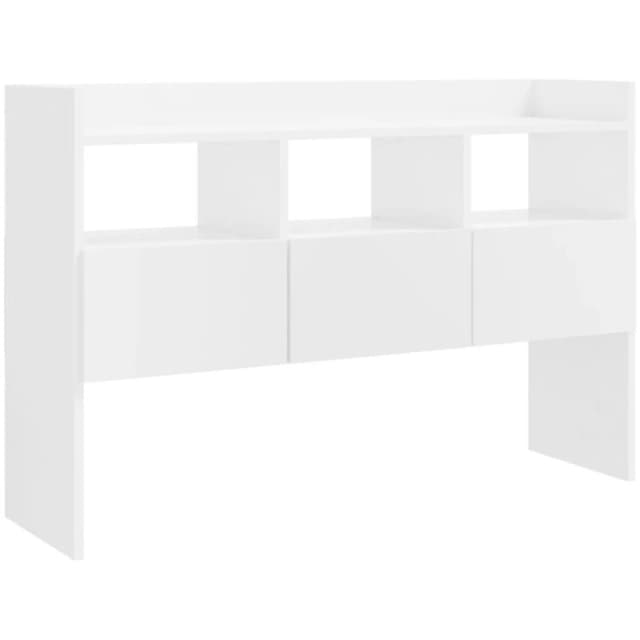 VIDAXL Sideboard High Gloss White 105x30x70cm Engineered Wood vidaXL 8720286607237