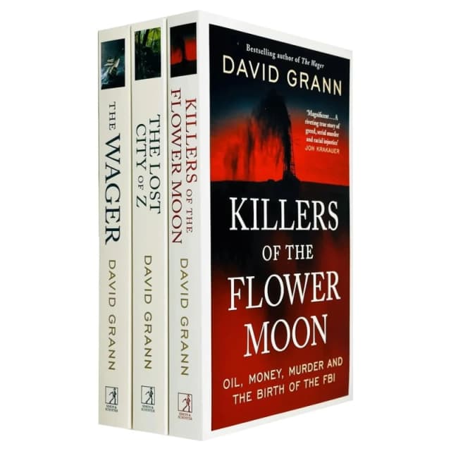 David Grann 3-Book Collection Killers Of The Flower Moon Grehge lection Books