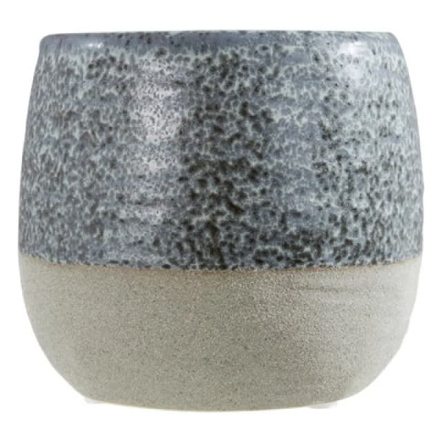 Orsina Indoor Planter, Handcrafted Stoneware With Glazed Surface, Indoor Planter With Drainage Holes For Plants