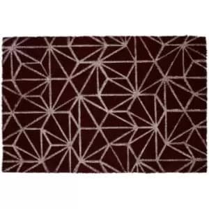 Geometric Design Door Mat / Non Slip Floor Mat Indoor and Outdoor Welcome Mat With Robust Coir For Door Entrances / House Entryway / Kitchen /