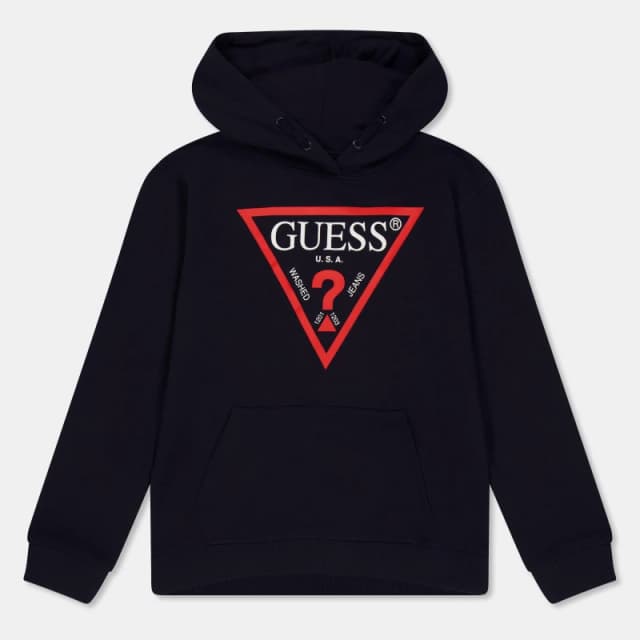 Guess Triangle Logo OTH Hoodie - Blue Blue 7 - 8 Years