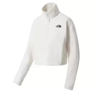 The North Face Glacier Crop Zip Fleece - White