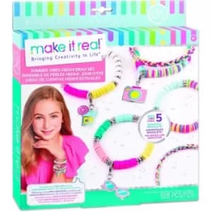 Make It Real Summer Vibes Heishi Bead Bracelets Activity Set