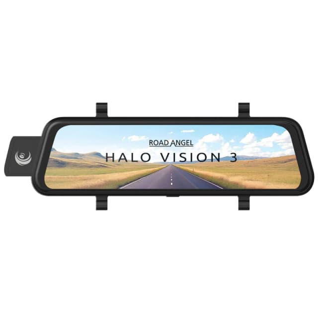 Road Angel Halo Vision 3 Rear View Mirror 4K Dual Dashcam - 10" T