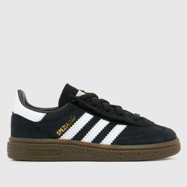 adidas Originals Handball Spezial Shoes Infants Black/White unisex C8 (25.5)