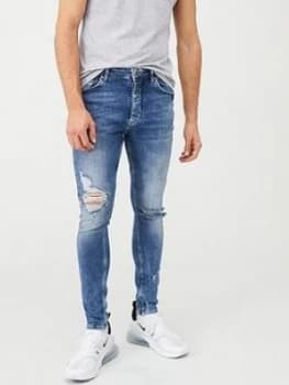 Gym King Anton Jeans - Blue, Midwash Size M Men