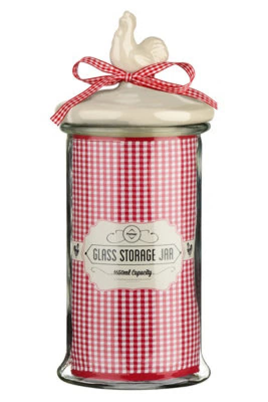 Premier Housewares Glass Storage Jar - 1650ml Clear