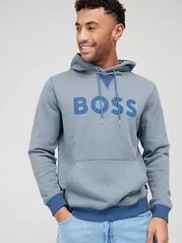 BOSS Weindi Overhead Hoodie - Dark Blue , Dark Blue, Size L, Men