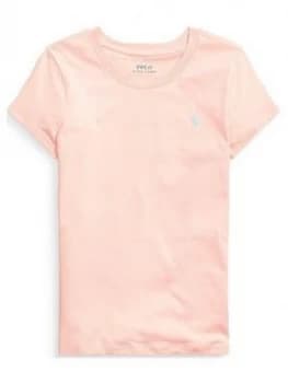 Ralph Lauren Girls Classic Short Sleeve T-Shirt - Coral, Size Age: 2 Years, Women