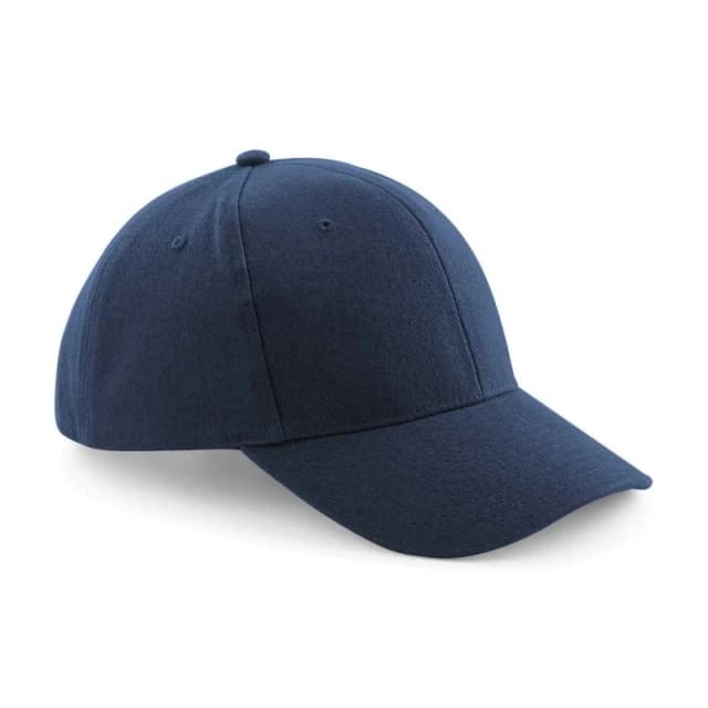 Beechfield Beechfield Pro-Style Brushed Cotton Heavy Cap in Navy Navy One Size Unisex 5063527873996