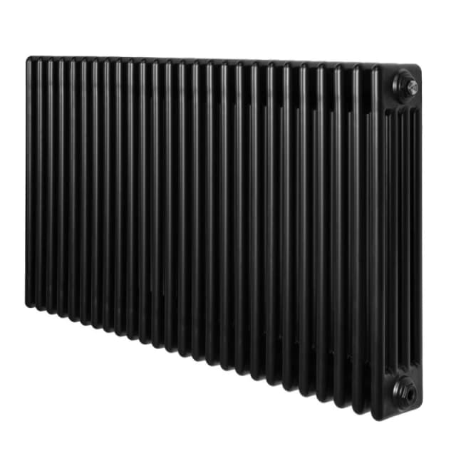 Monstershop Traditional 4 Column Radiator - 600 x 1190mm - Black Unisex