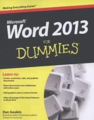 Word 2013 for dummies by Dan Gookin