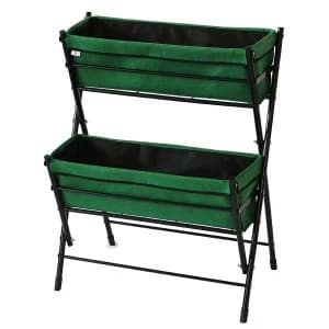 VegTrug 2 Tier Poppy Raised Planter - Green