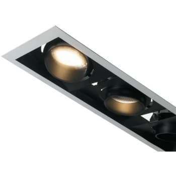 Fan Europe Lighting - Fan Europe Apollo - Integrated LED Triple Recessed Downlight adjustable, White Black, 3000K