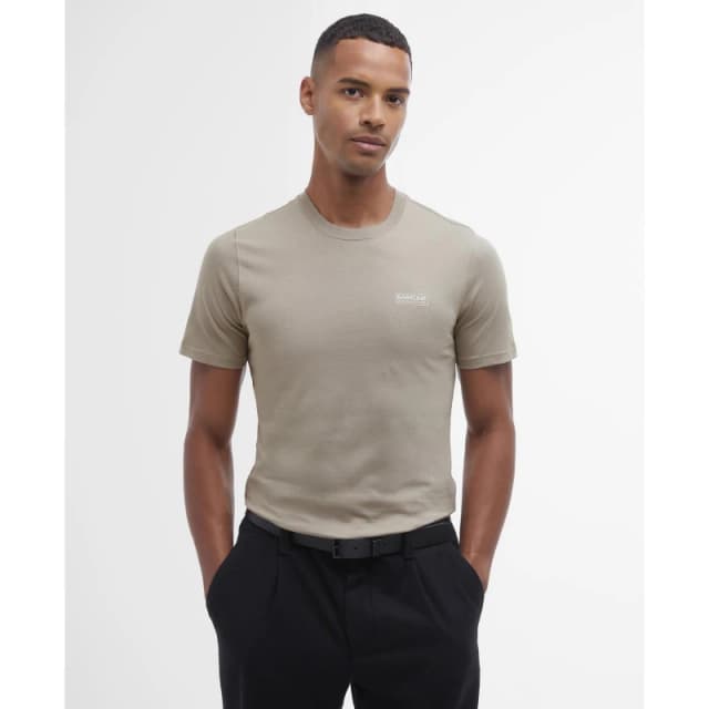 Barbour International Mens Small Logo T-Shirt Concrete GY35 male S