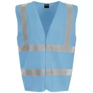 PRO RTX High Visibility Unisex Waistcoat (3XL) (Sky Blue) - Sky Blue