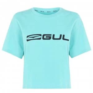 Gul Crop T Shirt Ladies - Teal