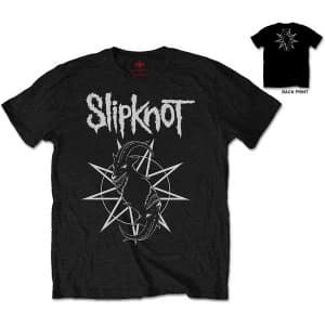 Slipknot - Goat Star Logo Unisex Large T-Shirt - Black