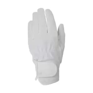 Hy5 Every Day Leather Riding Gloves (M) (White)