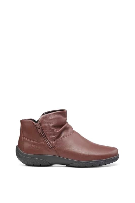 Hotter Wide Fit 'Murmur' Ankle Boots Walnut