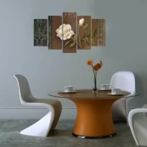 5PMX-033 Multicolor Decorative MDF Painting (5 Pieces)