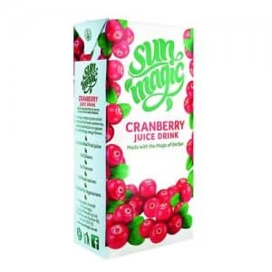 Sunmagic Premium Cranberry Juice Drink 1 Litre Pack of 12 A08111