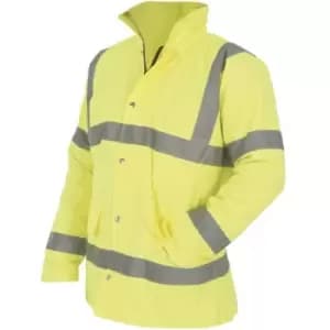 Yoko Mens Hi-Vis Road Safety Jacket (2XL) (Hi-Vis Yellow) - Hi-Vis Yellow