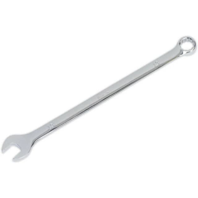 Loops 13mm x 243mm Extra Long Combination Spanner - Chrome Vanadium Steel Nut Wrench Metallics
