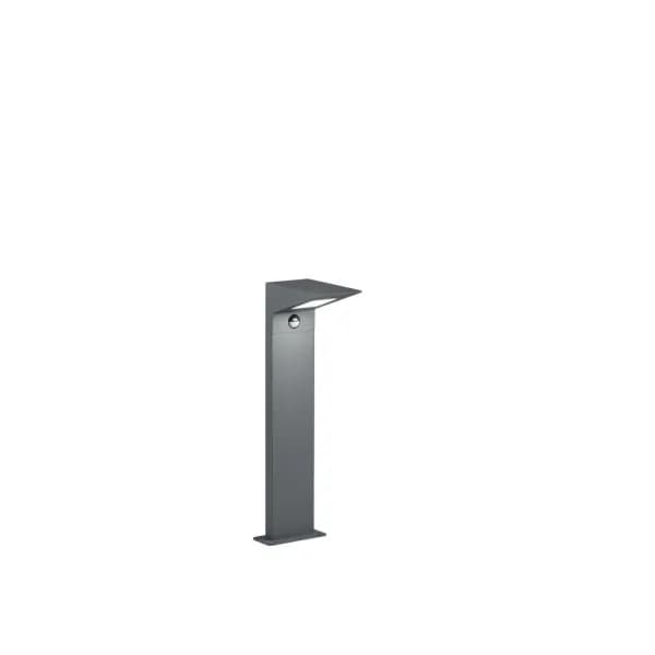 Nelson Modern 50cm Outdoor Bollard Anthracite 3000K IP54 with PIR