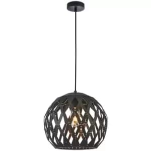 Italux Lighting - Italux Hilo Modern 1 Light Wire Frame Pendant Ceiling Light, E27
