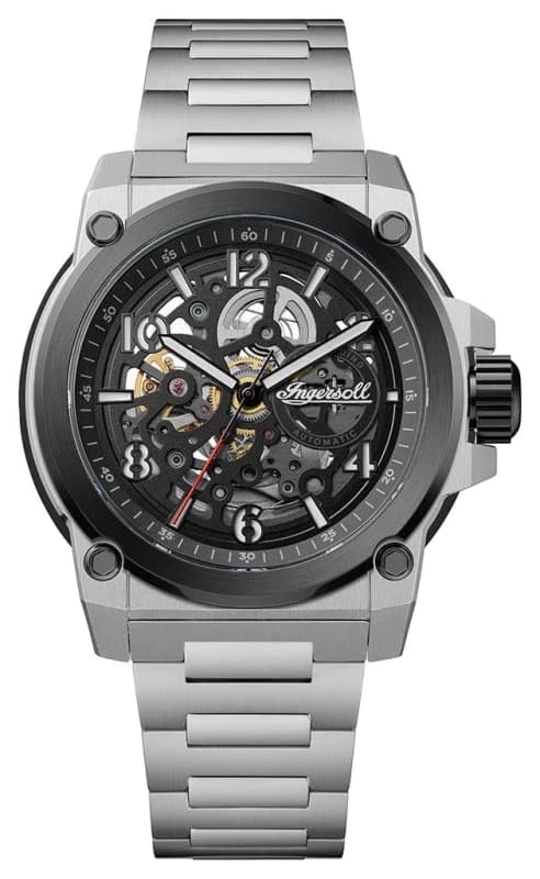 Ingersoll I16601 THE ANVIL Skeleton Automatic (46.5mm) Black Watch
