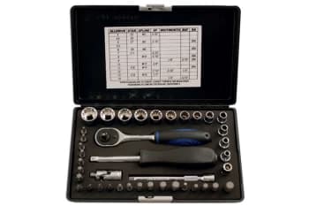 Laser Tools 3568 Alldrive Socket Set - 1/4"D 40pc